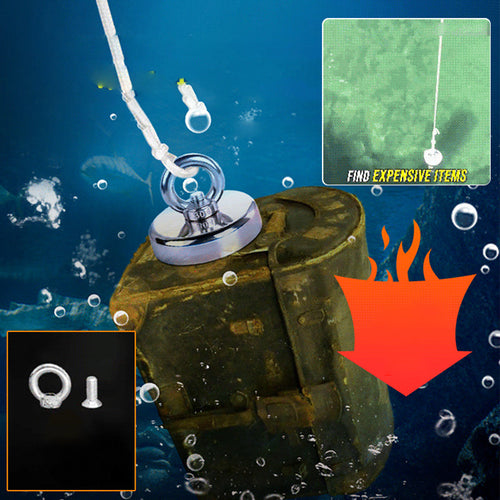 🧲 57% OFF NOW! ⚓ Deep-water Magnetic Salvage Magnet Set – Strong pull, rust-resistant & durable – Perfect for underwater treasure hunting & recovery 💰