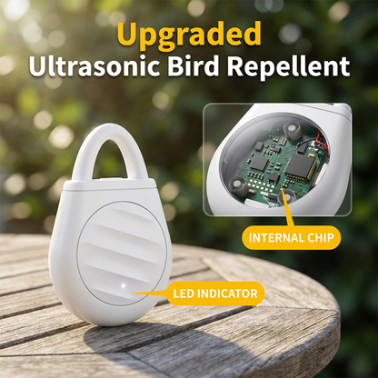 🐦 Keep Birds & Pests Away — Portable Ultrasonic Bird Repellent Keychain