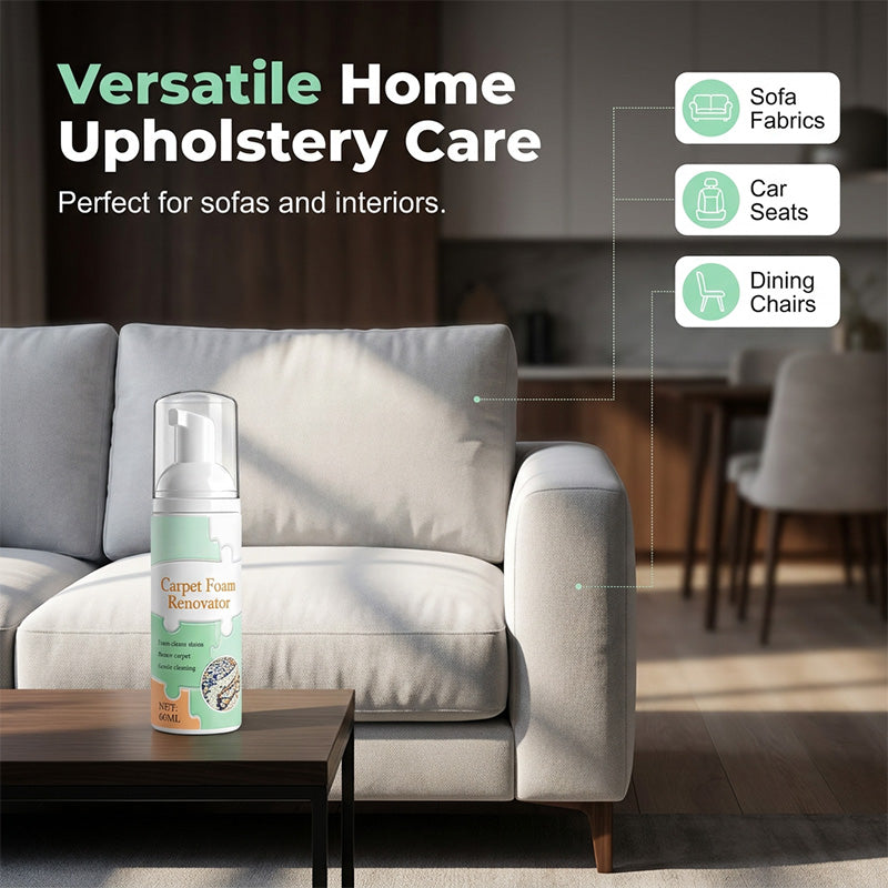 Waterless Carpet Foam Stain Remover with Towel