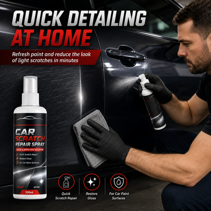 🚗Universal Car Scratch Repair Spray – Erases light scratches, swirl marks & scuffs fast.🛡️💨