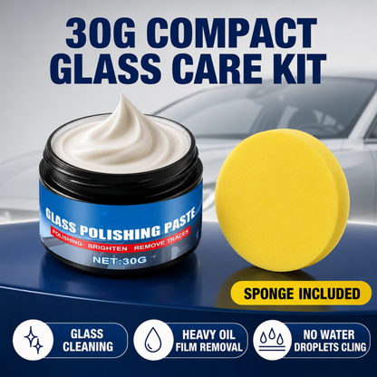🔥Car Glass Oil Film Remover – Eliminates Glare & Wiper Smears, Repels Rain🚗