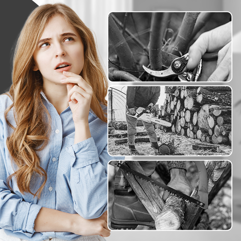 🪓 Brushless portable mini saw—powerful motor, lightweight and ergonomic. 🌳🔋