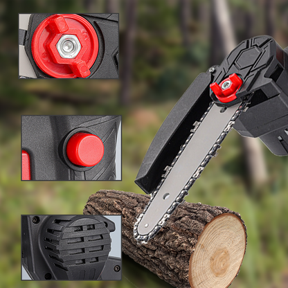 🪓 Brushless portable mini saw—powerful motor, lightweight and ergonomic. 🌳🔋