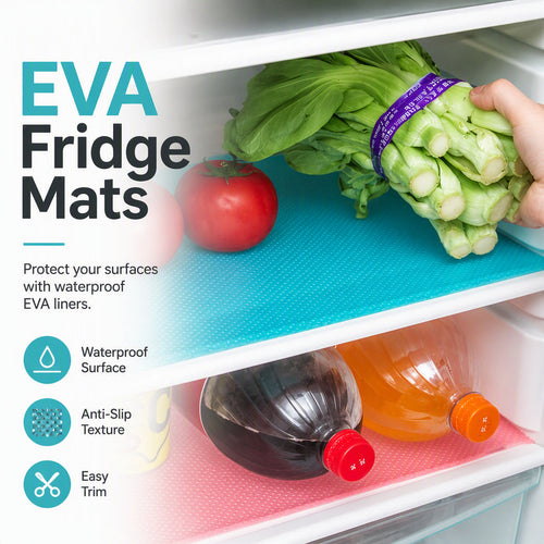 🧊🛡️ Waterproof Fridge Shelf Liners – Non-slip, easy-clean & food-safe✨