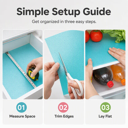 🧊🛡️ Waterproof Fridge Shelf Liners – Non-slip, easy-clean & food-safe✨