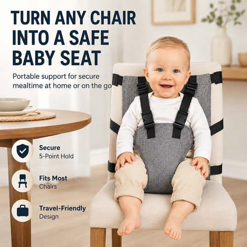 📢Portable Baby High Chair Safety Harness Strap