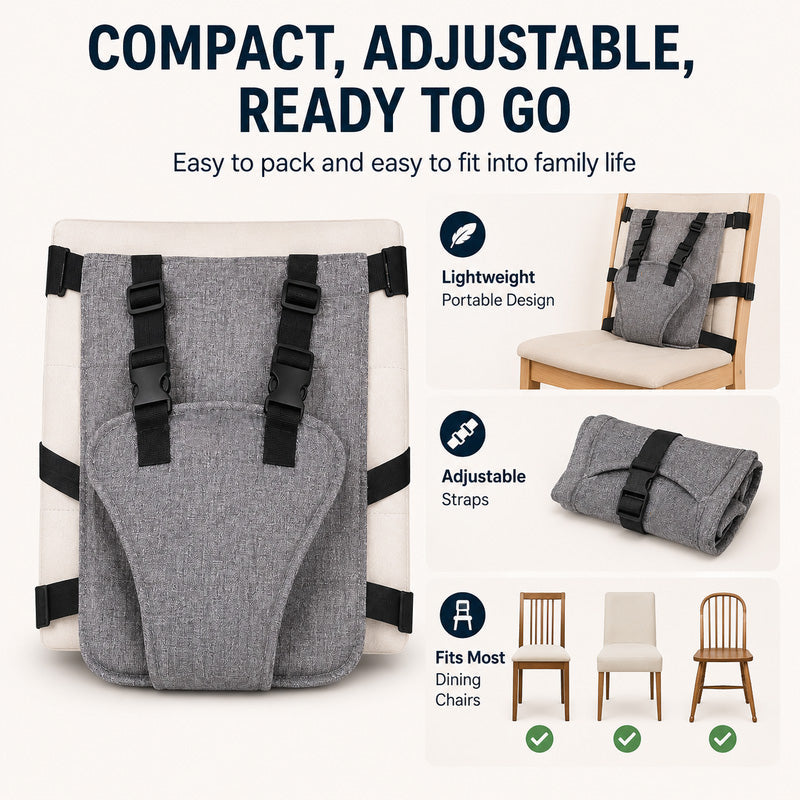 📢Portable Baby High Chair Safety Harness Strap