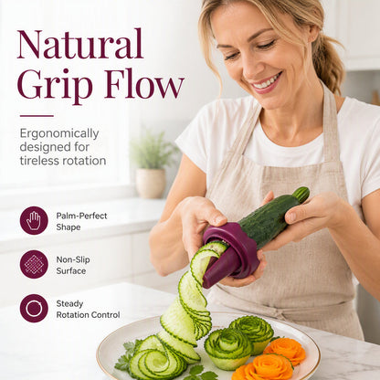 🥕✨ Manual Vegetable Spiralizer and Curler for Rose Flower Carving🌹🍽️