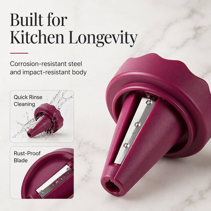 🥕✨ Manual Vegetable Spiralizer and Curler for Rose Flower Carving🌹🍽️