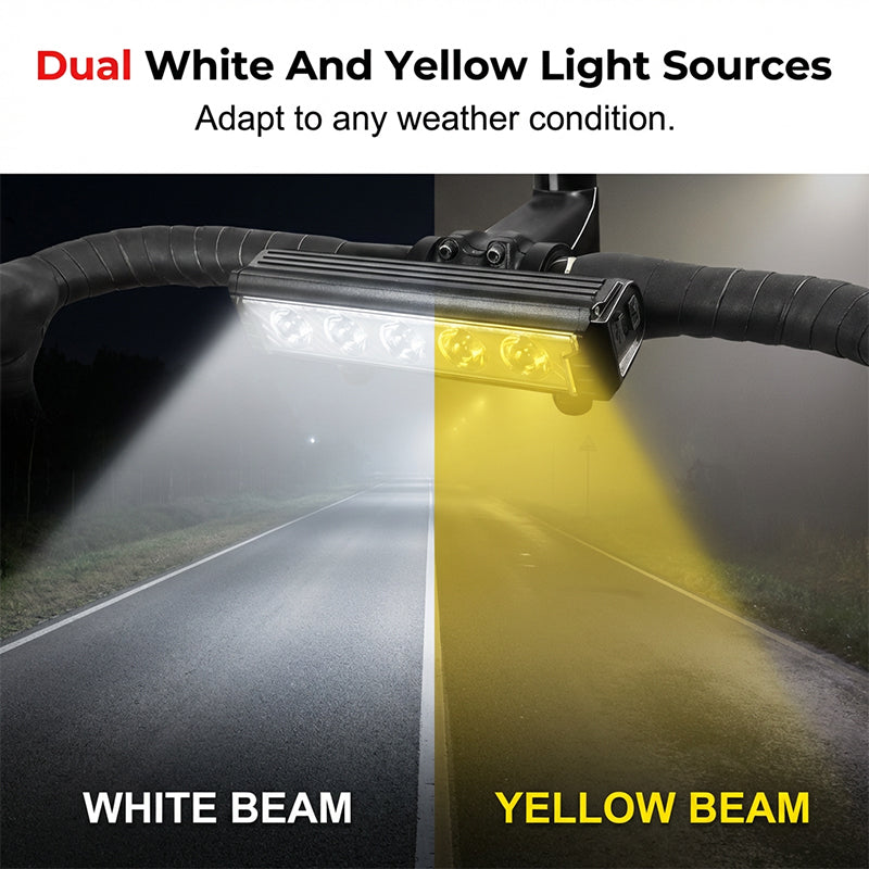 🚴 2000-Lumen Rechargeable Bike Light for Night Riding