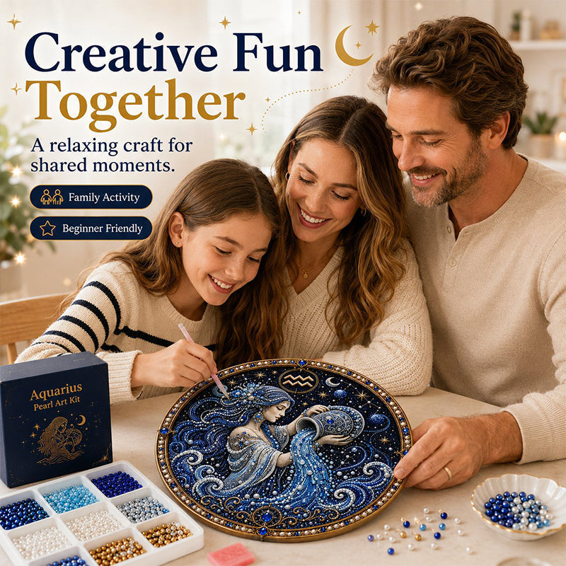 ♈✨ Premium 3D Pearl 12 Zodiac Signs Art Kit | DIY Handmade Astrology Decor 🌙💎