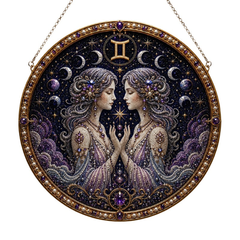 ♈✨ Premium 3D Pearl 12 Zodiac Signs Art Kit | DIY Handmade Astrology Decor 🌙💎