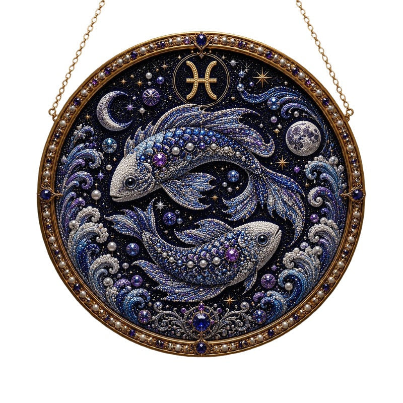 ♈✨ Premium 3D Pearl 12 Zodiac Signs Art Kit | DIY Handmade Astrology Decor 🌙💎