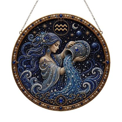 ♈✨ Premium 3D Pearl 12 Zodiac Signs Art Kit | DIY Handmade Astrology Decor 🌙💎