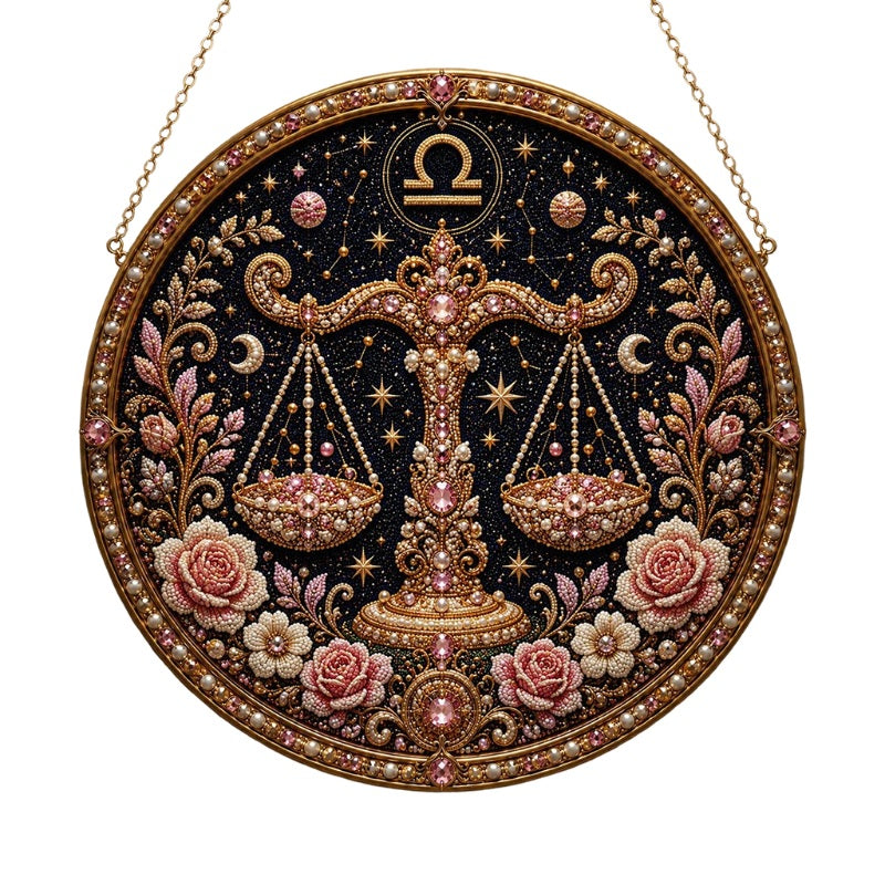 ♈✨ Premium 3D Pearl 12 Zodiac Signs Art Kit | DIY Handmade Astrology Decor 🌙💎