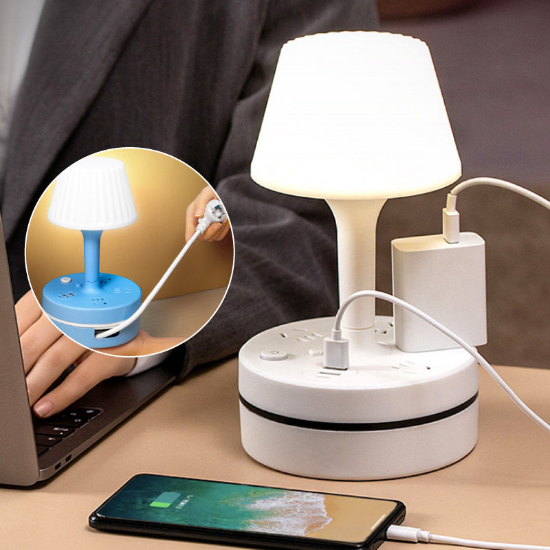 💡 LED Bedside Lamp with Charging Station – Light & Charge in One🔌
