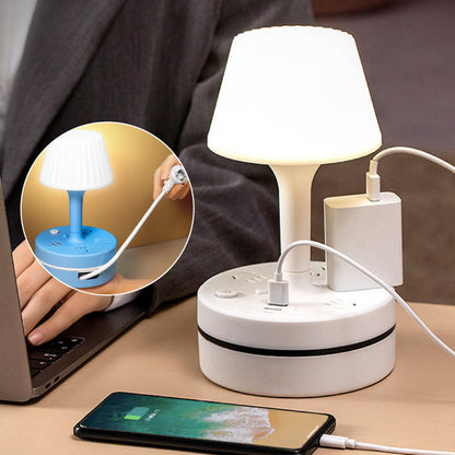 💡 LED Bedside Lamp with Charging Station – Light & Charge in One🔌