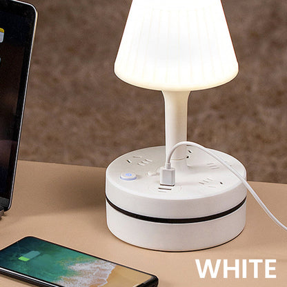 💡 LED Bedside Lamp with Charging Station – Light & Charge in One🔌
