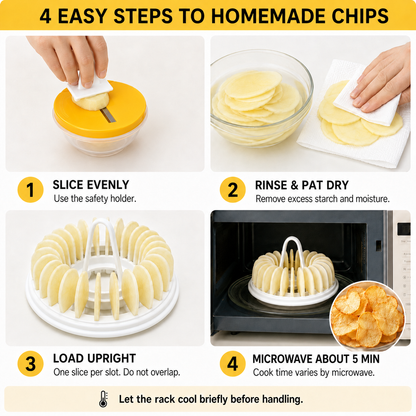 DIY Microwave Potato Chip Maker – Make Crispy Homemade Chips in Minutes