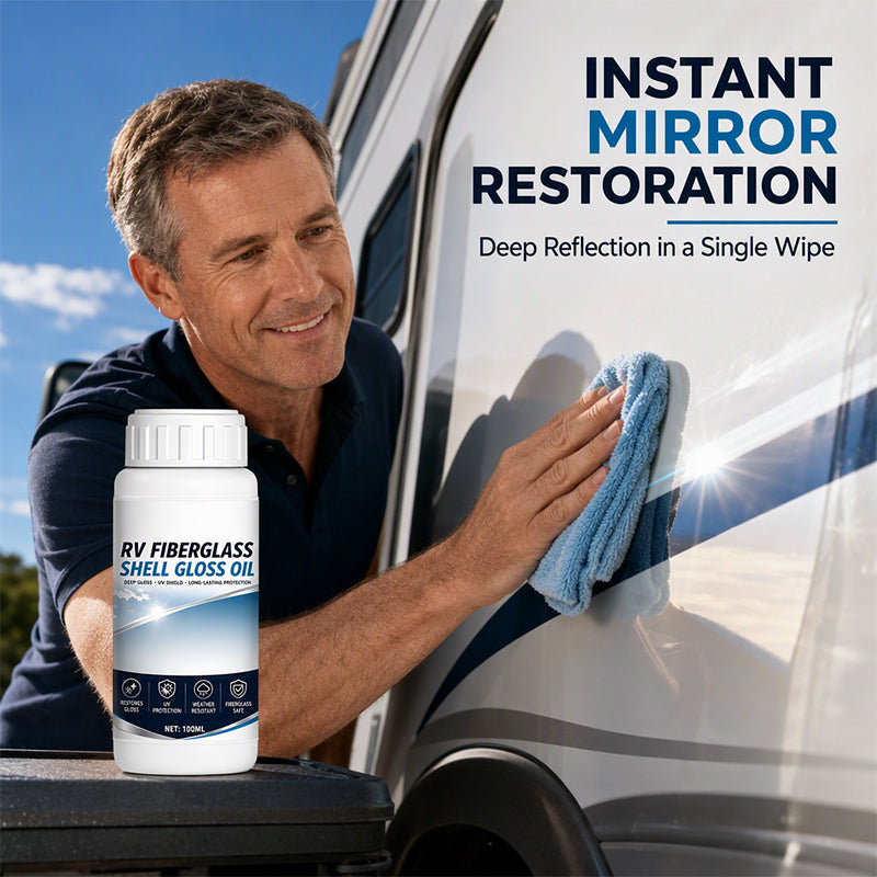🚐✨ RV Fiberglass Shine Restorer – Revive Gloss & Protect the Finish