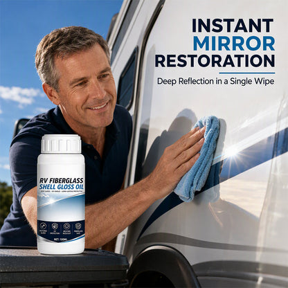 🚐✨ RV Fiberglass Shine Restorer – Revive Gloss & Protect the Finish