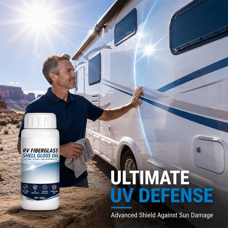 🚐✨ RV Fiberglass Shine Restorer – Revive Gloss & Protect the Finish