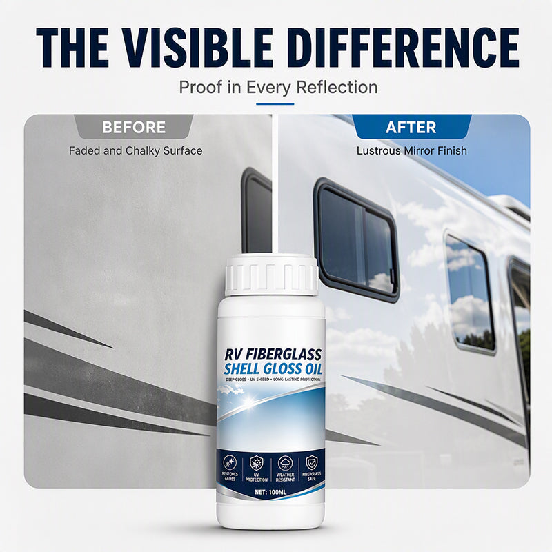 🚐✨ RV Fiberglass Shine Restorer – Revive Gloss & Protect the Finish