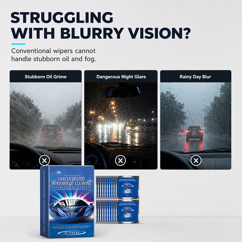 Car Windshield Cleaning Effervescent Tablets