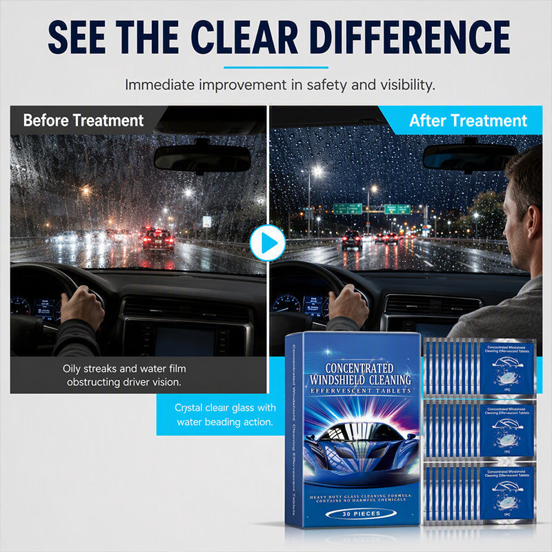 Car Windshield Cleaning Effervescent Tablets