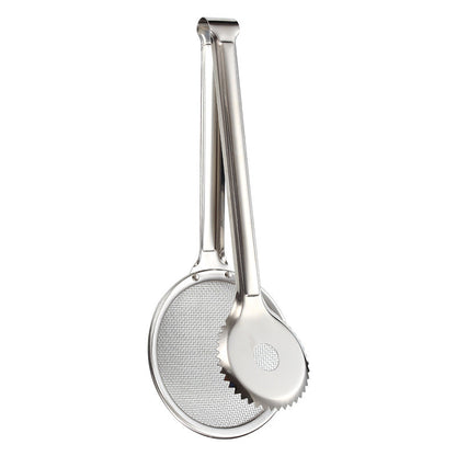 🥢 2-in-1 Stainless Steel Oil Siftang – Handy Kitchen Tool ✨