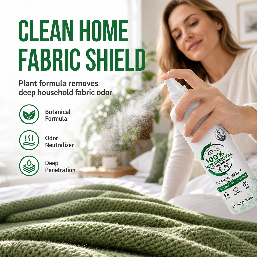 🌿Vegetable Mite Spray for Bed & Textiles | Helps Reduce Mites, Odors & Allergens