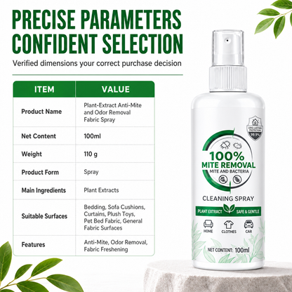 🌿Vegetable Mite Spray for Bed & Textiles | Helps Reduce Mites, Odors & Allergens