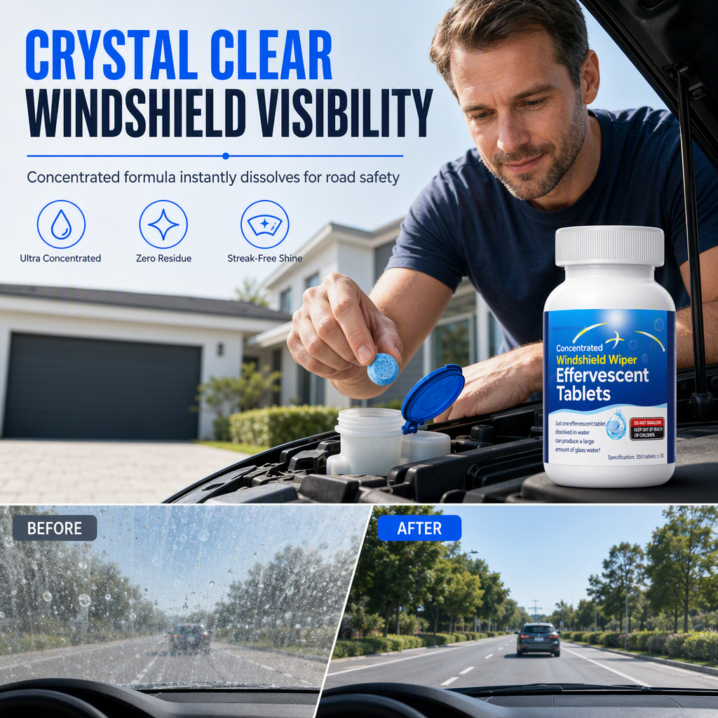 Car Windshield Washer Effervescent Tablets
